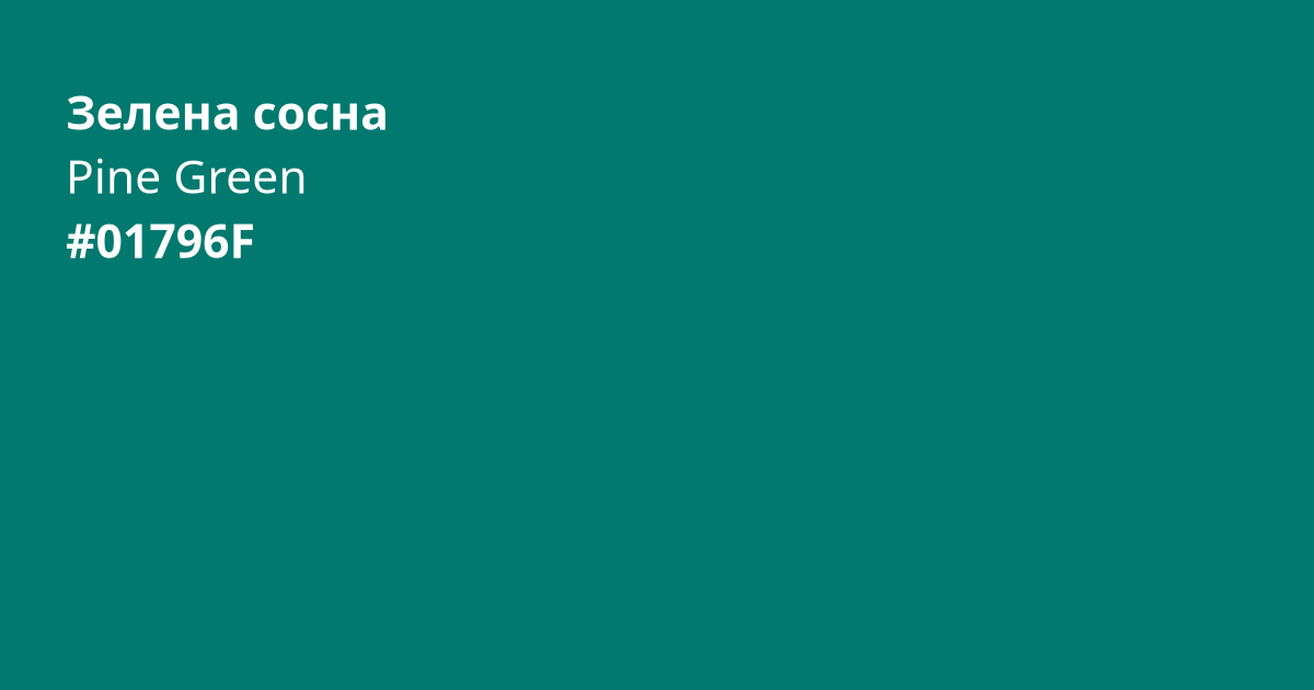 Зелена сосна колір | pine green